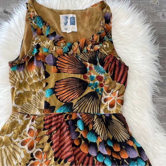 Anthropologie Edme & Esyllte Lappula Silk Dress Size 6 - Picture 6 of 11
